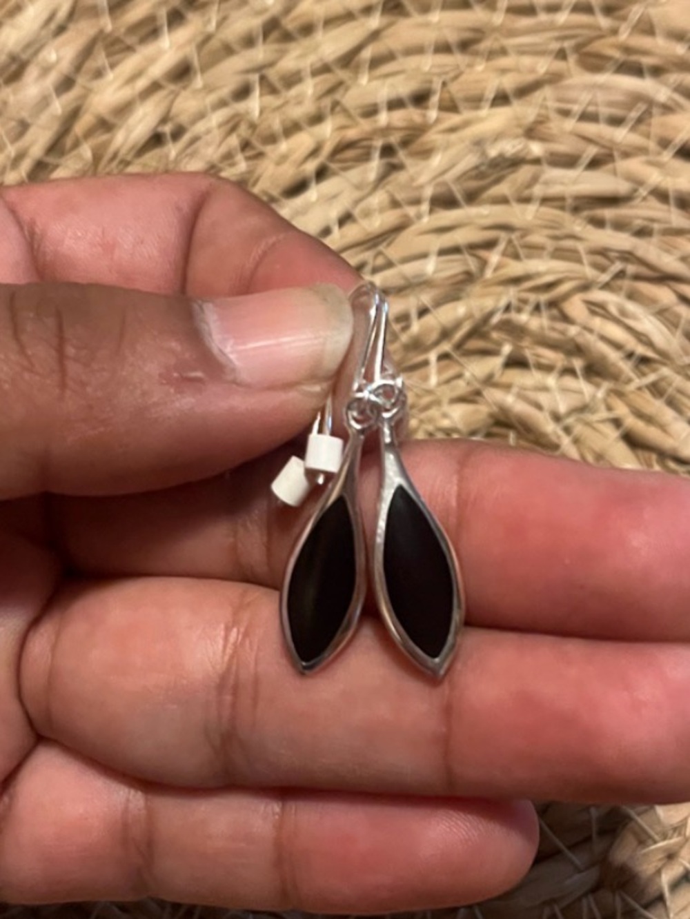 Black Onyx Gemstone 925 Sterling Silver Handmade Drop Dangle Earrings
